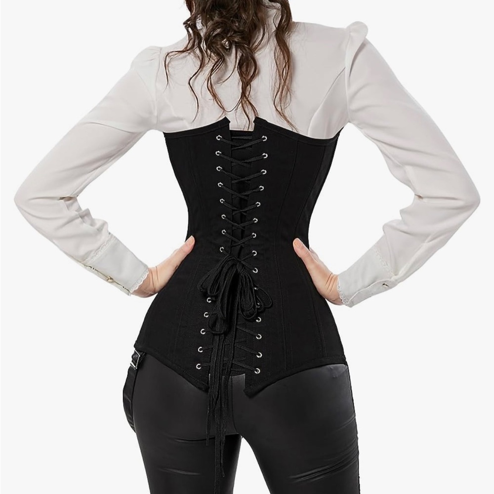 Whalebone and fabric torso corset size 24-28
